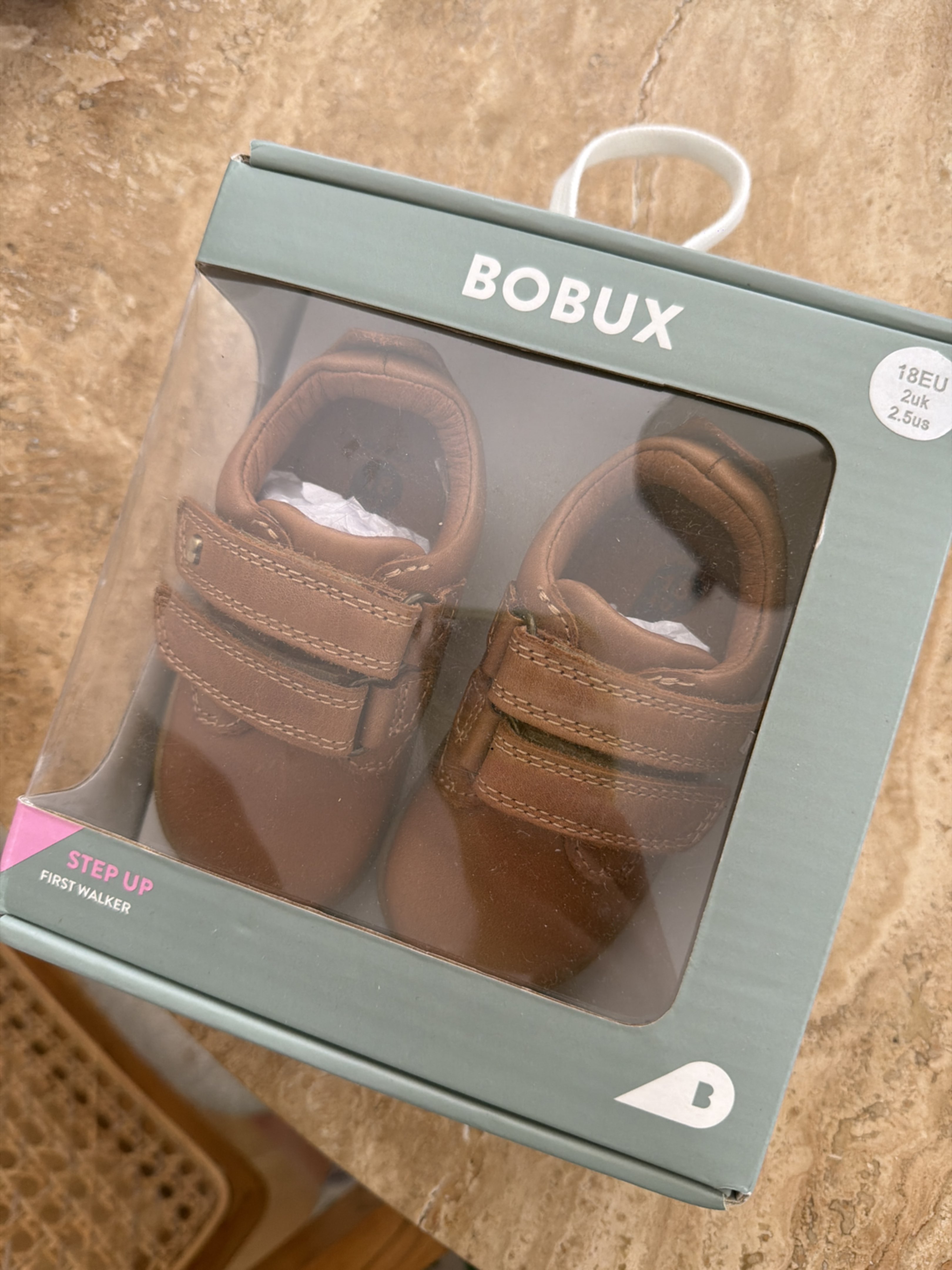 Bobux Step Up First Walker Shoes Brown 18EU (2 UK)
