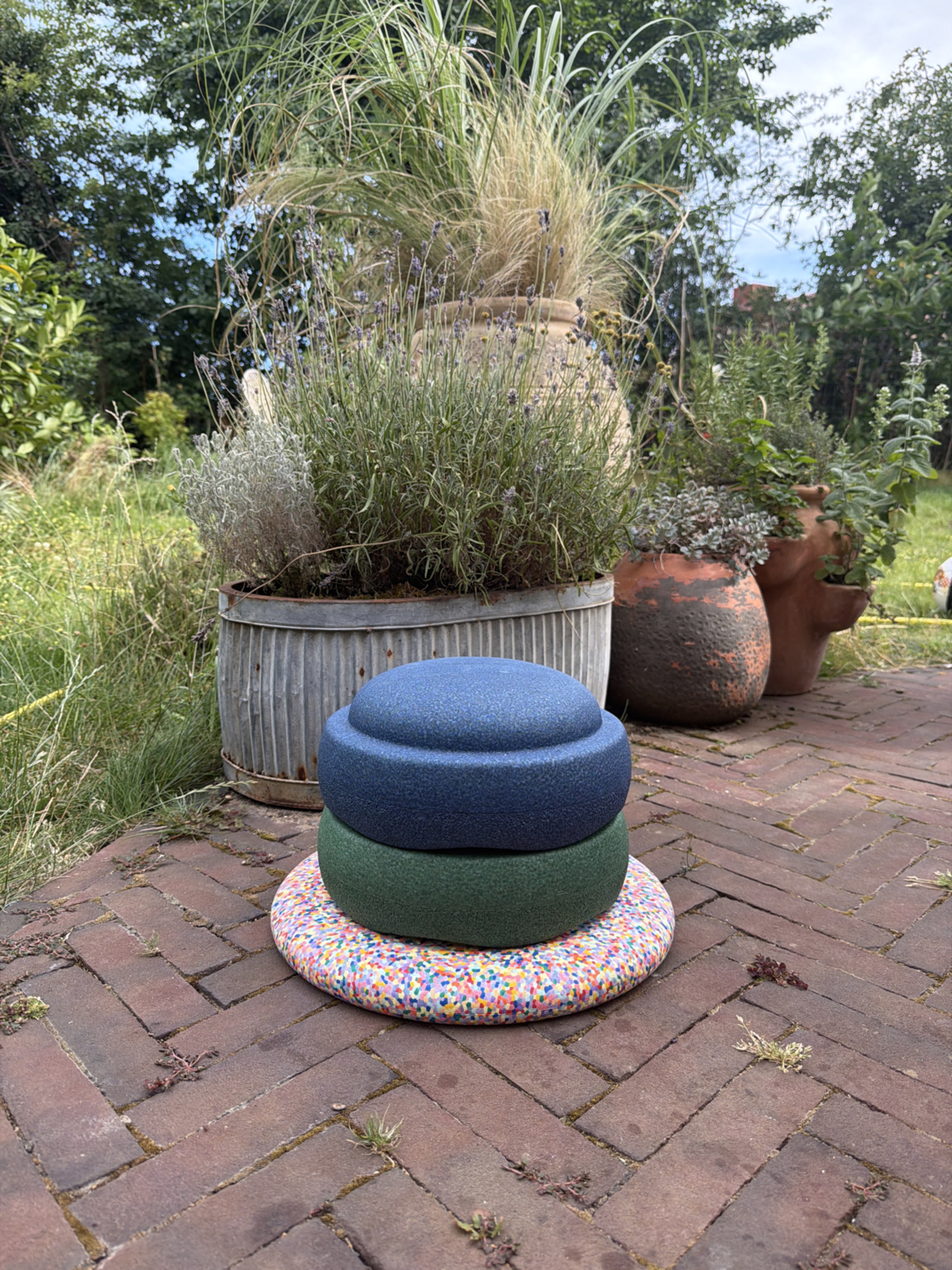 Set of 3 Foam Stacking Stools / Balance Cushions