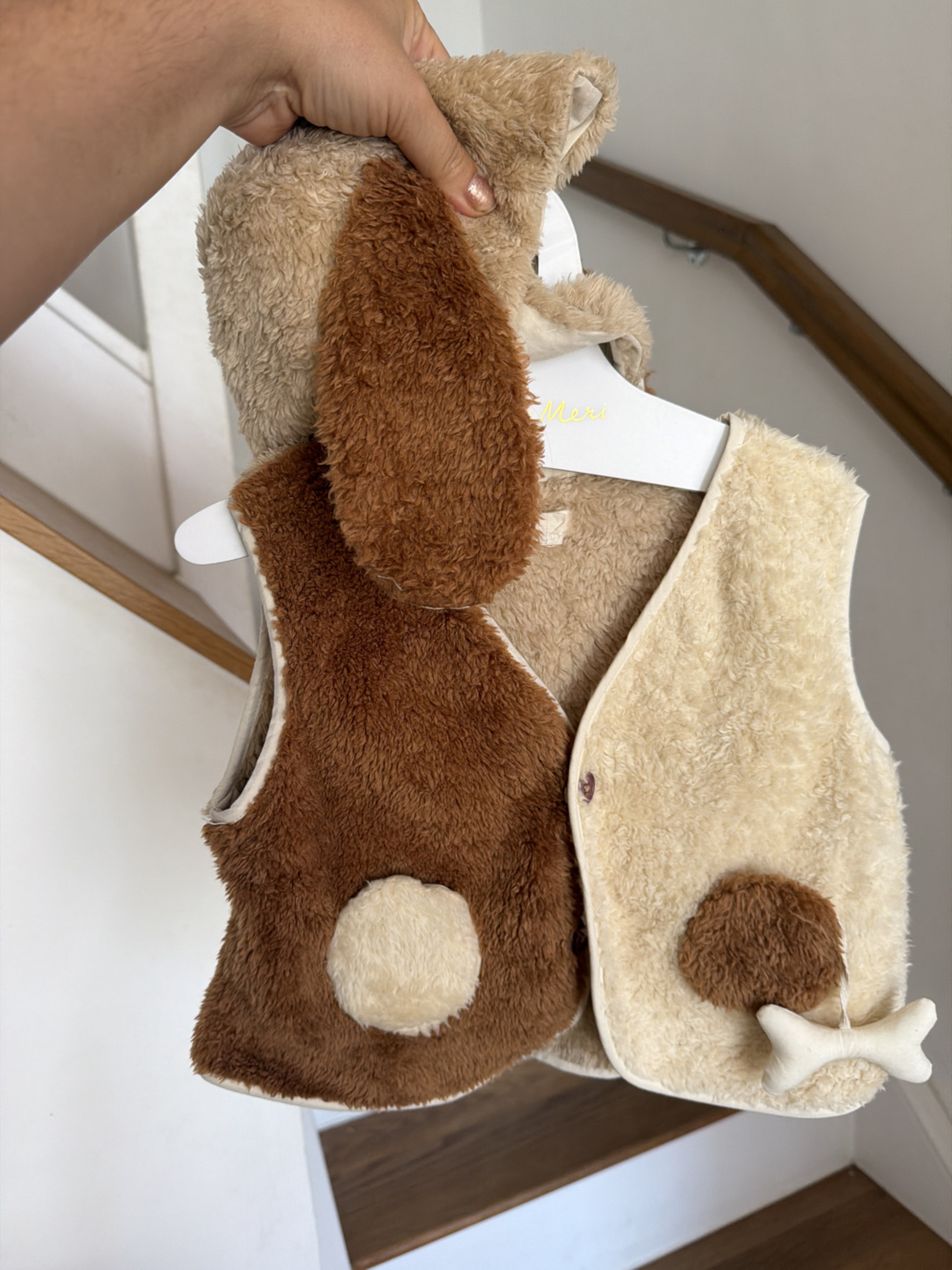 Meri Meri Kids Fluffy Bunny Dress-Up Waistcoat 3-6 Years